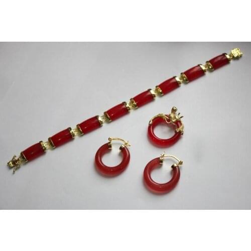 Unusual bridal Natural Purple GEM GEM Necklace Bracelet Earring sets Quartz stone bangle wholesale wide