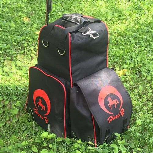 Oxford Horse Riding Boots Helmet Carry Bag Waterproof Equestrian Duffle Bag