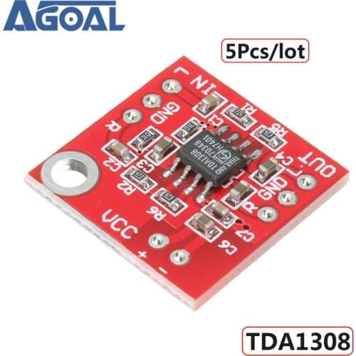 5Pcs/lot TDA1308 Headphone Amplifier Board Preamplifier For DIY Free Shipping