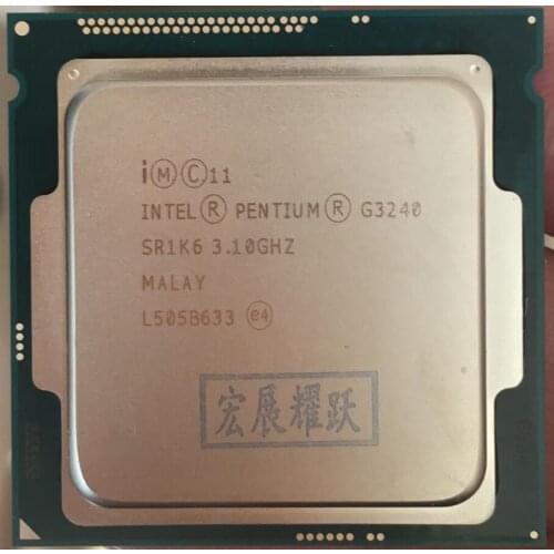 Intel Processor Processor G3240 LGA1150 22 nanometers Dual-Core 100% working properly Desktop Processor