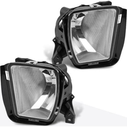 Clear Lens Front Driving Fog Light/Lamps Bumper Fog Halogen Lights Switch Replacement For 13-18 Ram 1500
