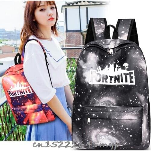 Kawaii Fortnite Game Bag Mochila Capacity Backpack Women Kpop School Bags for Teenage Girls Students birthday gift