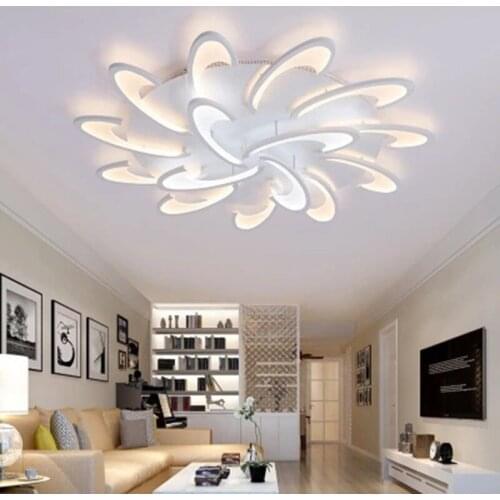 Remote Control Led Ceiling Lamp with Ultra-thin Acrylic Lamp Ceiling for Home Living Room Bedroom Embedded Installation Lamp
