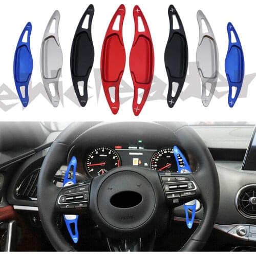 Pair Car Steering Wheel DSG Shift Paddle Aluminium Alloy Shift Extension For Kia Stinger CK K8 2018 2019 2020