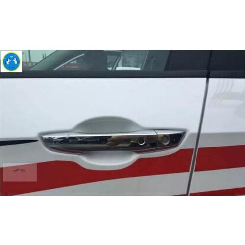 Yimaautotrims Auto Accessory Side Door Handle Cover Trim 8 Pcs / Set For Honda Civic 2016 2017 2018 ABS With Smart Key Hole