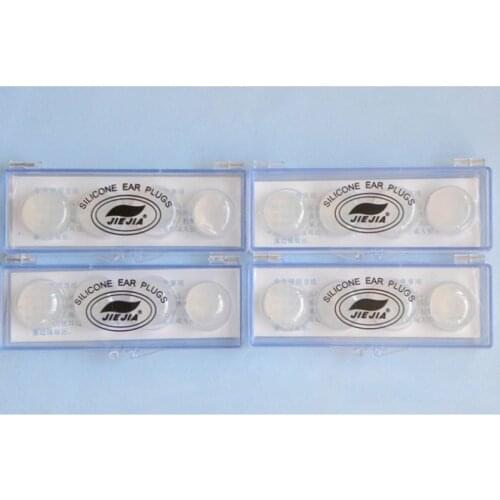 2 Pairs Professional Earplugs Soft Waterproof Reusable Silicone Ear Plugs Earbuds Swimming Protector