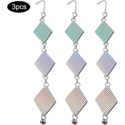 3pcs Double Sided Bird Woodpecker Repellent Discs Holographic Reflective Deterrent Scare Birds Away Pest Pigeons Repellent