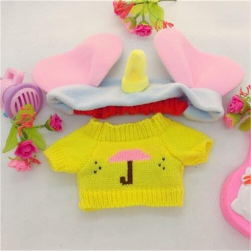 30cm Yellow Duck Cafe Mimi Plush Toys stuffed animals Clothes Hats Plush Accessories Christmas gift for girls