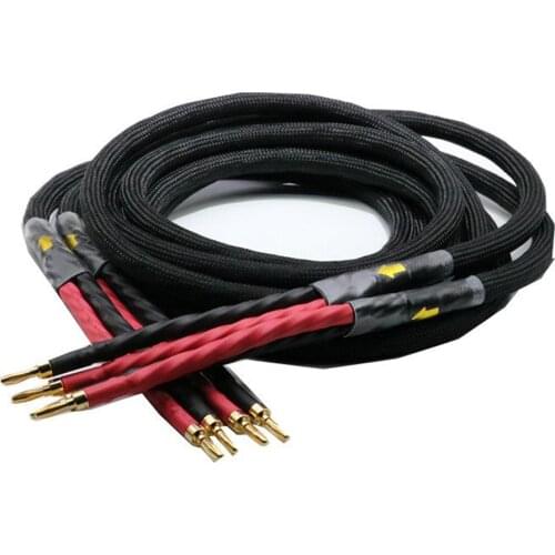456 Electric Speaker Cable HIFI Audiophile Cable banana to banana