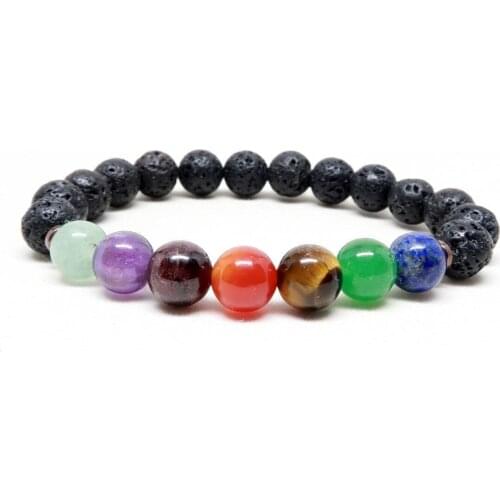 Seven Chakra Natural Stone Bracelet