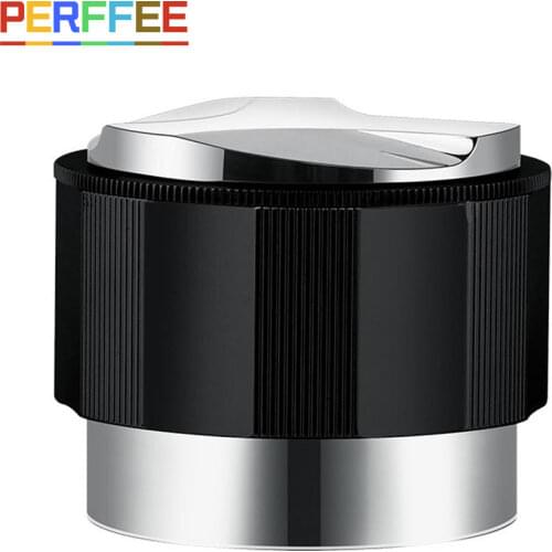 58mm Dual Head Distributor Leveler Calibrated Espresso Tamper Pressure Flat Coffee Distribution Tool Stainless Steel Base