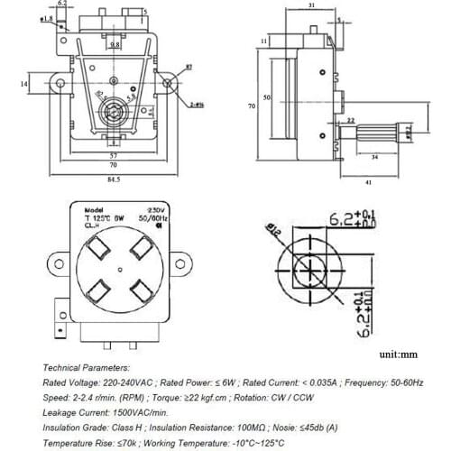 AC 220VPropane Gas LPG Electric 6 Watts Free Standing BBQ Oven Grill Synchronous Motor