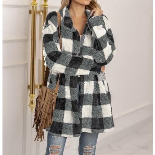 Jodimitty Women's Plaid Coats