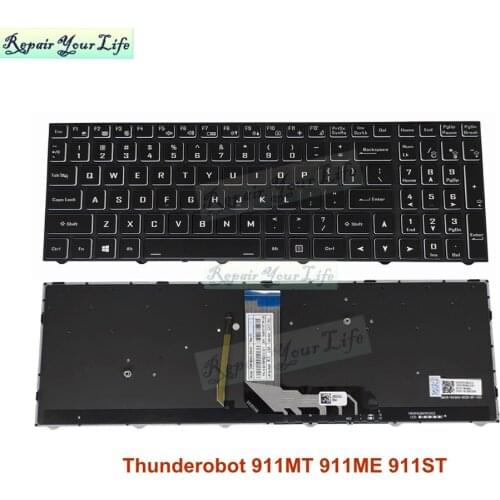 New US Color Backlight Laptop RGB Backlit Keyboard for Thunderobot 911MT 911ME 911ST 6-80-N15Z0-01D-1 6-80-N15Z1-01A-1 N15Z3