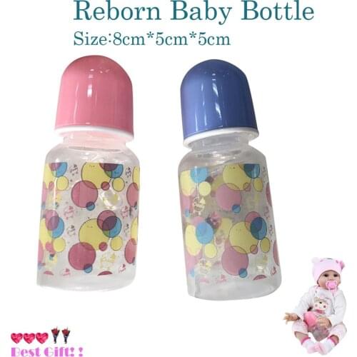 1PC Plastic Brand New One Size Newest Fashion Simulation Dolls Reborn Doll Baby Toy Cute Gift Baby bottle