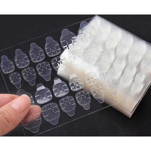 False Nails Sticker Double Side Adhesive Glue Sticker Sticky Tape Transparent Nail Glue For Fake False Nails Art Decoration Tool