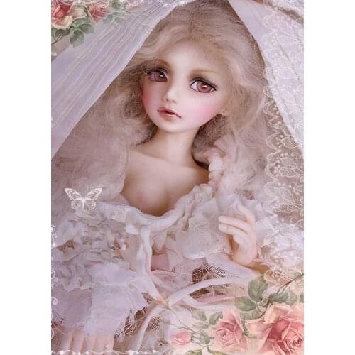 New BJD doll 1/4 Katie girl joint doll give eyes