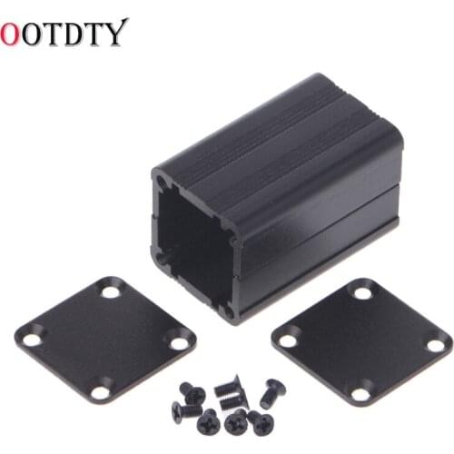 OOTDTY New DIY Extruded Electronic Project Aluminum Enclosure Case Black 40x25x25mm