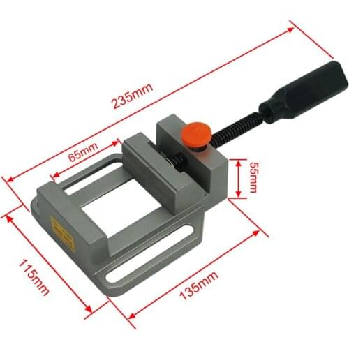 Aluminium Alloy Flat Tongs Mini Plier Vise DIY Tools Bench Screw Precision Parallel-jaw QGG