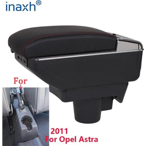For Opel Astra Armrest Box Opel Astra H Car Armrest 2011 interior refitting accessories Storage box USB Easy to install
