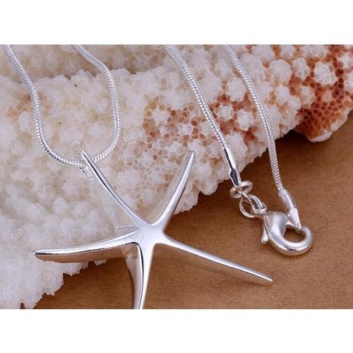 Silver plated pendant for women Necklace accessories Trendy wedding jewelry P027 Luxurious engagement for Gift