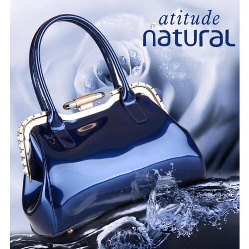 Luxury Europe diamond Fashion Women Bag Chains Patent Leather Shoulder bags for women Brand Crossbody Handbag totes bolso mujer