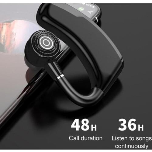 V10P Business Earphone Bluetooth V5.2 Wireless Touch Control Handsfree Headset