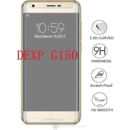 Smartphone Tempered Glass for DEXP G150 Electron 9H Explosion-proof Protective Film Screen Protector cover phone for DEXP G 150