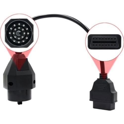 1Pc For BMW 20 pin to OBD2 16 PIN Female Connector e36 e39 X5 Z3 for BMW 20pin Newest Free Shipping OBD II Adapter