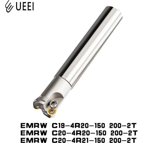 1pcs EMRW C19-4R20-150 200-2T C20-4R20-150 200-2T C200-4R21-150 200-2T Round nose indexable End Mill 2Flut length 150 200mm