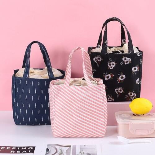 1PC Portable Outdoor Picnic Bag Waterproof Tableware Insulated Thermal Cooler Food Container Basket Camping Lunch Bags for Women