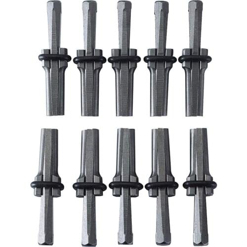 10 Set 9/16inch Plug Wedges Feather Shims Concrete Rock Stone Splitter Hand Tools 14Mm