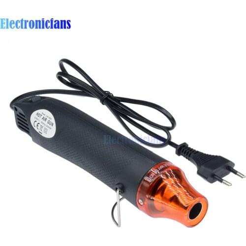 220V DIY Using Heat Gun Electric Power Tool Hot Air 300W Temperature Gun with Supporting Seat Shrink Plastic EU plug Black/White