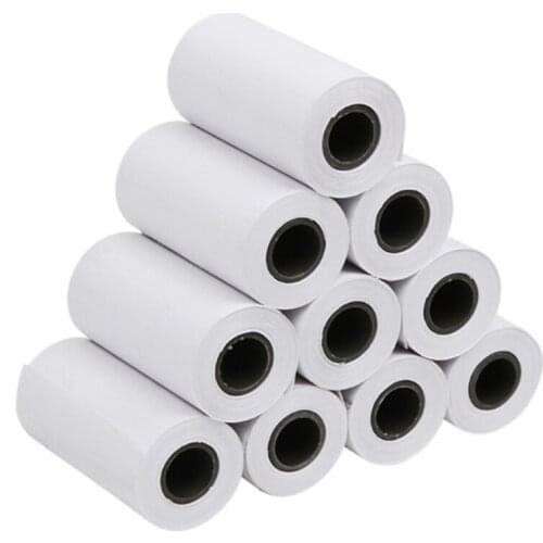 5 Rolls Printable Sticker Paper Roll Direct Thermal Paper with Self-adhesive 57*30mm for PeriPage A6 Pocket PAPERANG P1/P2