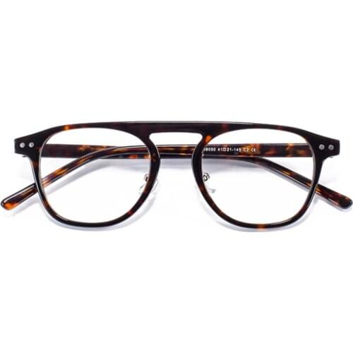 80119 Acetate Handmade Retro Glasses Frame Men Women Optical Fashion Computer Eyeglasses