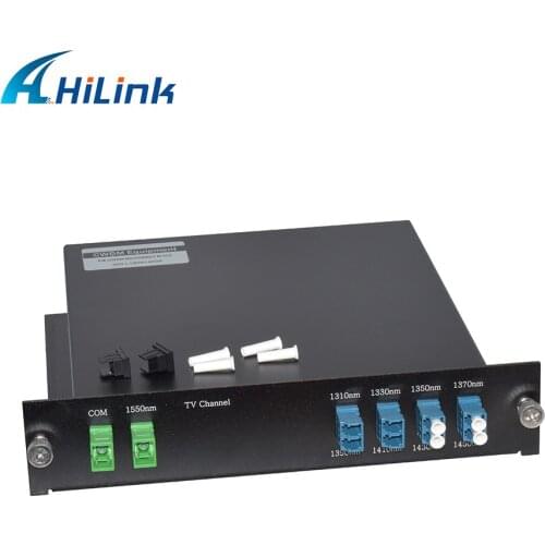 9CH CWDM Mux/DeMux, 8-channel CWDM Mux/Demux 1310nm-1450nm Single Fiber LGX Box with 1550nm TV Channel