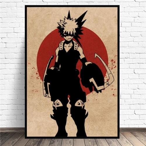 Bakugou my hero academia Anime Art Canvas Poster Prints Home Wall Decor Painting