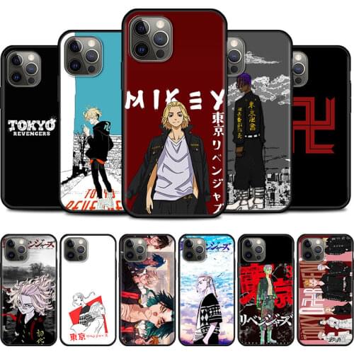 Tokyo Revengers Silicone Phone Bag Case For iPhone 12 Mini 11 Pro Max X XS XR 7 8 6 6S Plus 5 5S SE 2020 Cover Housing