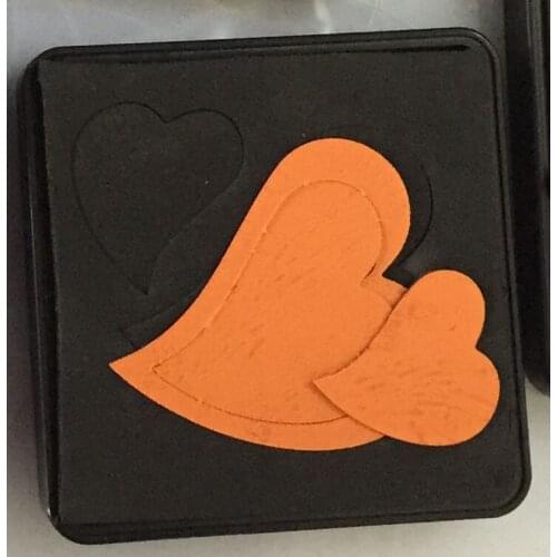 Custom heart die cuts scrapbooking quliting 15.8mm thick 4x4inch