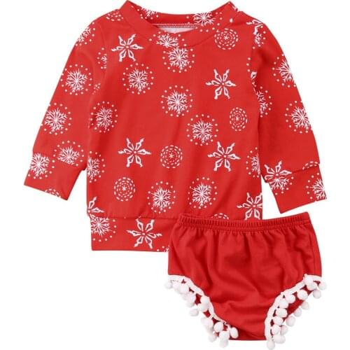 2PCS Kids Baby Girl Cotton Top T-shirt + Long Pants Clothes Outfits Set Size 1-5Years