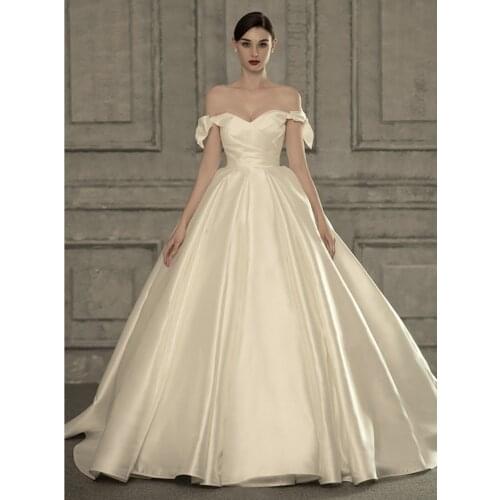 Атласные свадебные платья Ensotek China At AliExpress