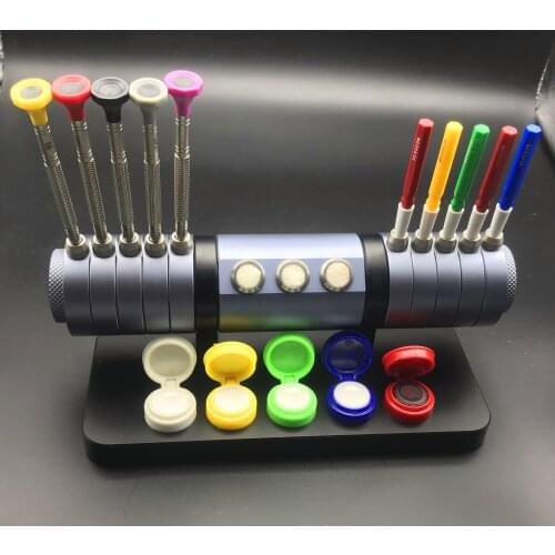 Good quality NO.7011 Watch repair tools kit screw batch and oil needle and oil dish integrated tool