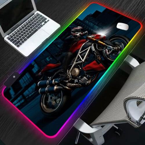 RGB motor Ducati Keyboard Mouse pad tablet HyperX gamer Desk Mat alfombrillas de ratón xl Natural Rubber Mini Pc Speed mousepad