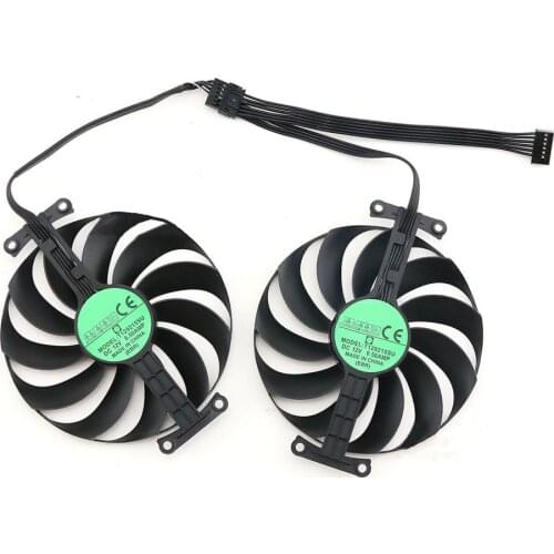 Graphics Card Cooler Fan Replacement T129215SU Cooling Fan for ASUS RTX3060 RTX3070 3060ti LHR DUAL OC V2 Repair Part