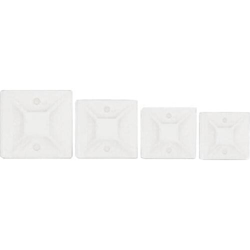 Buy 2 get 1 Free 100pcs 20*20mm adhesive cable tie mount base sucker base for wire cables and zip straps