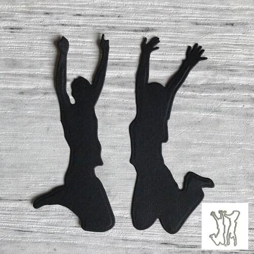 Metal cutting dies cut die mold jumping peple decoration Scrapbook paper craft knife mould blade punch stencils