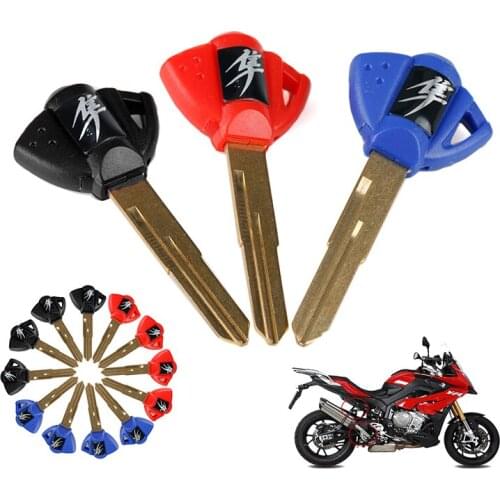 Motorcycle Embryo Blank Key for Suzuki GSXR 400 600 750 1000 1300 K1 K2 K3 Uncut Blank Key Without Chip Accessories
