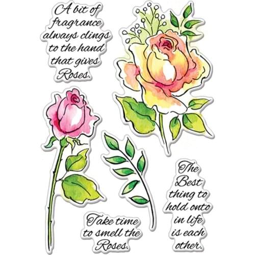 Flower Clear Stamps and die Scrapbook Paper Craft Clear stamp scrapbooking A0560