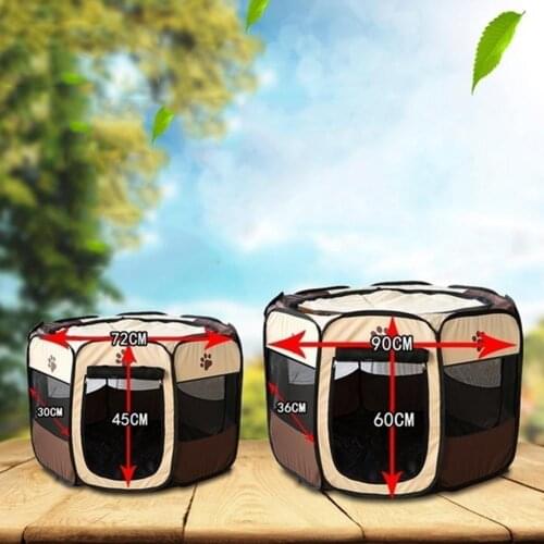 Pet Folding Crate Oxford Cloth Fence Dog Cat Kennel Playpens Puppy Exercise Cage Houses для собак