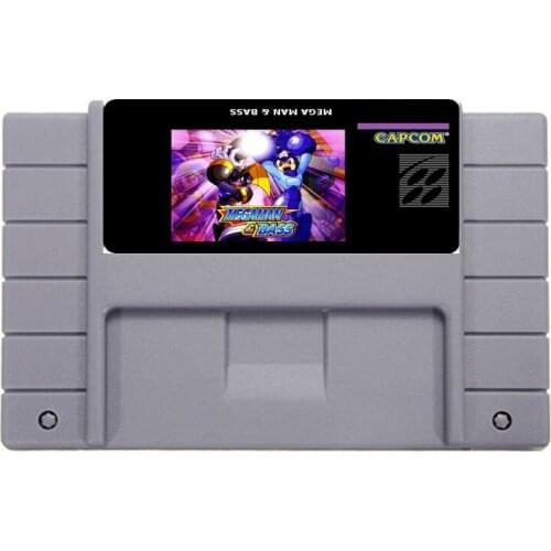 Save File 16bit 46pin Super Game Card - Megaman and Bass